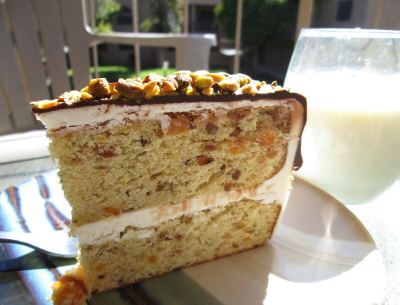 Slice of Pistachio Cake