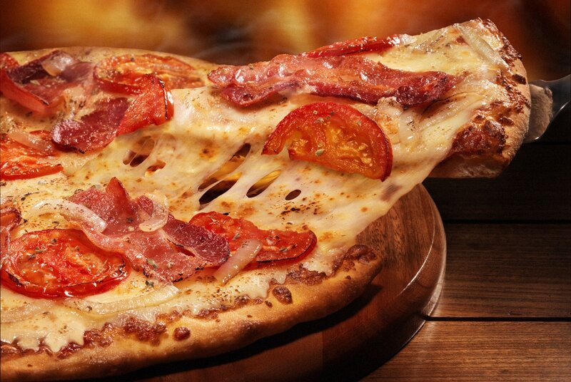 Slice of Pizza with Bacon