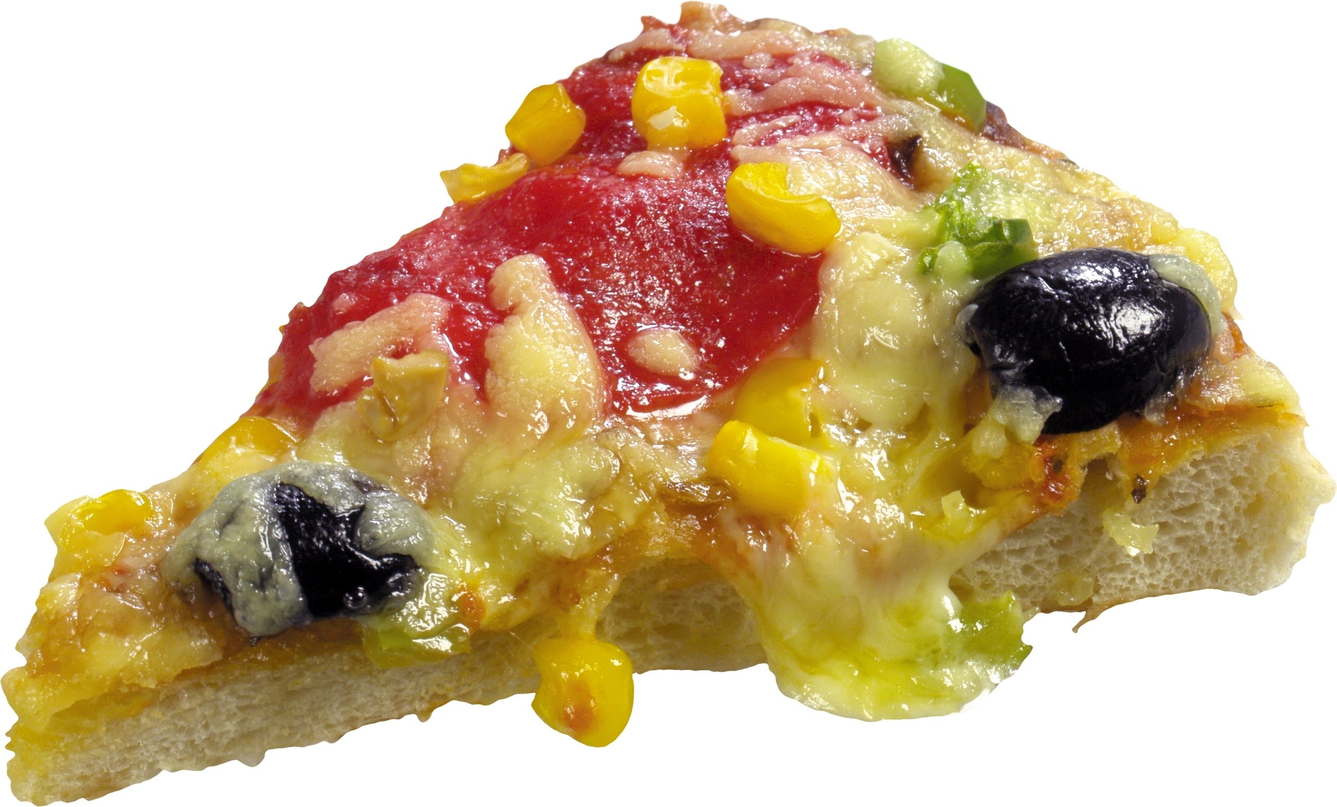 slice of pizza with toppings