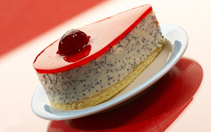 Slice of Poppy Seed Cake