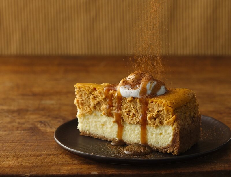 Slice of Pumpkin Cheesecake