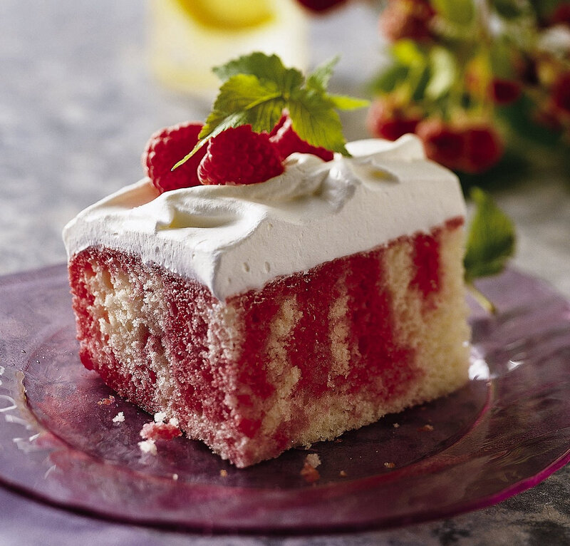 Slice of Raspberry Cake