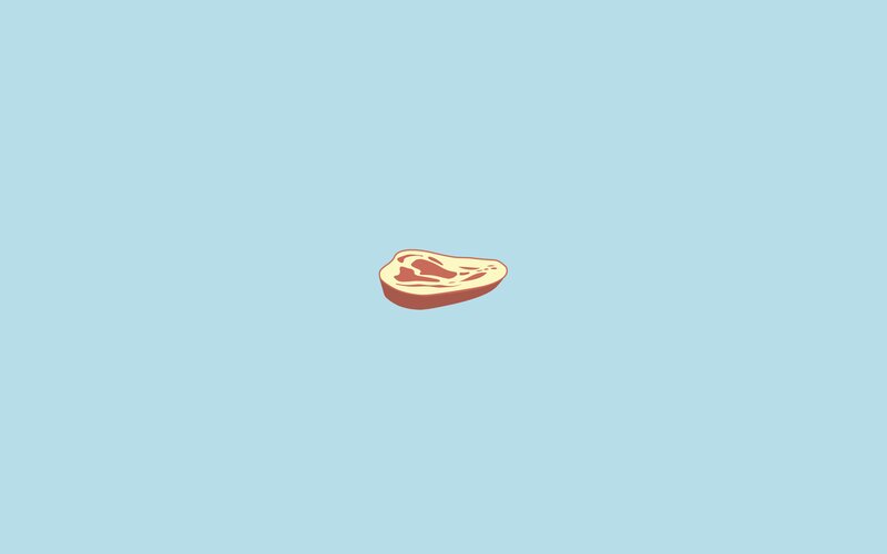 Slice of Raw Meat