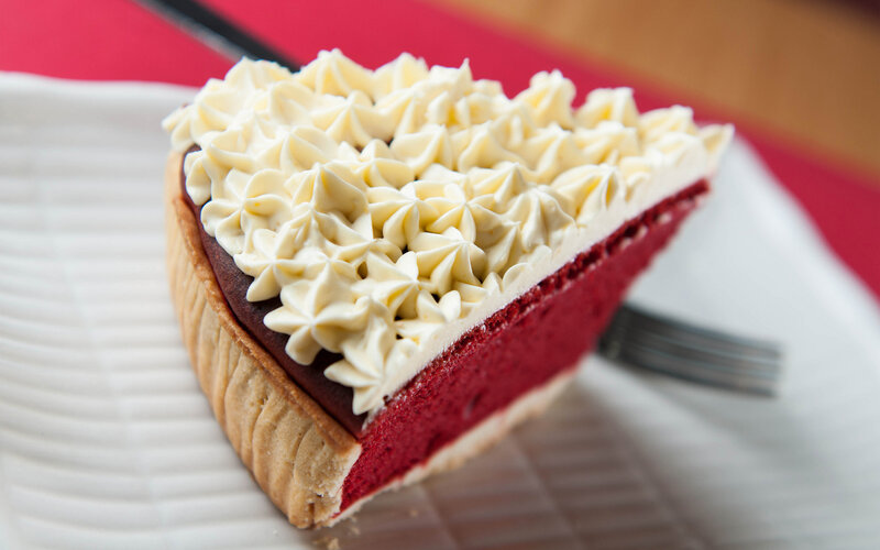 Slice of Red Velvet Cake