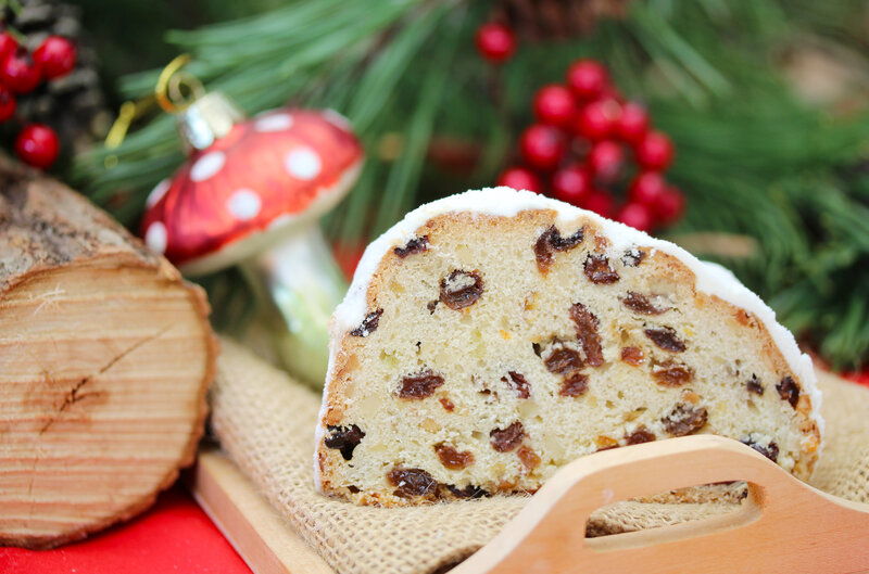 Slice of Stollen Cake