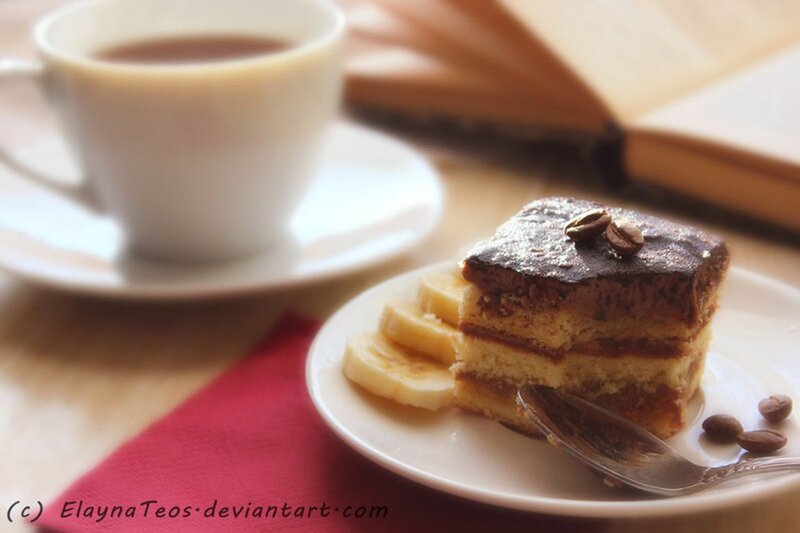 Slice of Tiramisu Cake — Brown, Cozy