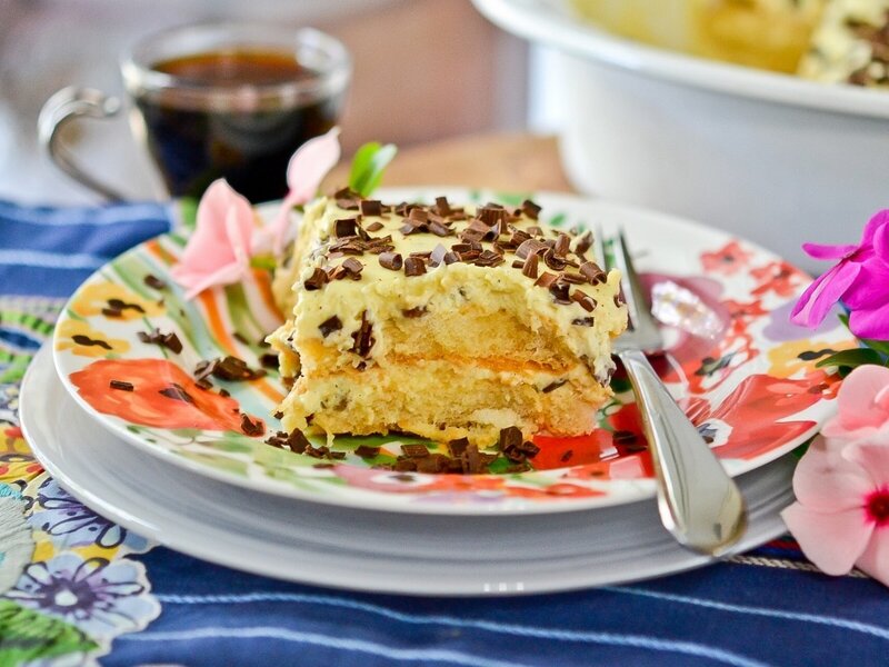 Slice of Tiramisu Cake