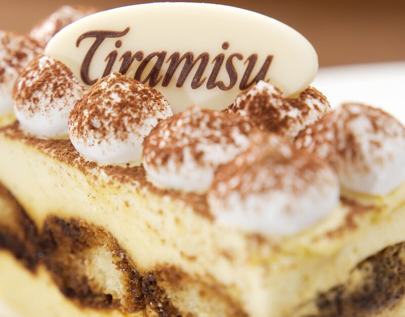 Slice of Tiramisu Cake — White, Appetizing