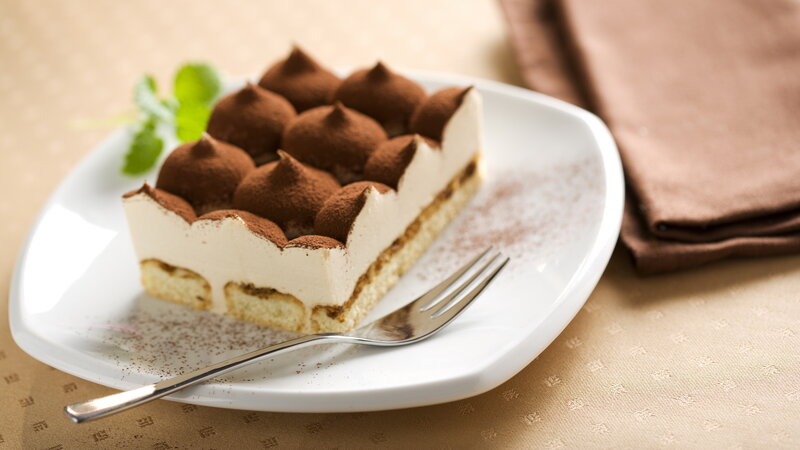 Slice of Tiramisu Dessert