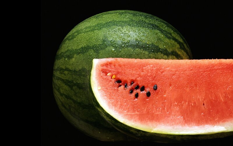 Slice of Watermelon — Red, Dramatic