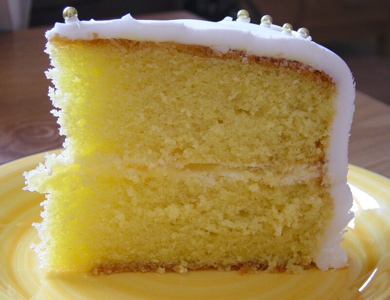 Slice of Yellow Cake