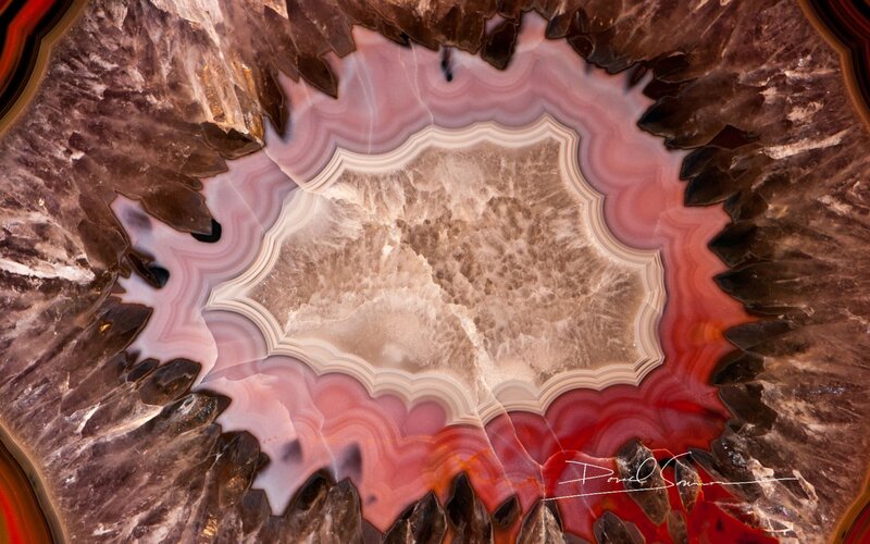 Sliced Agate Geode