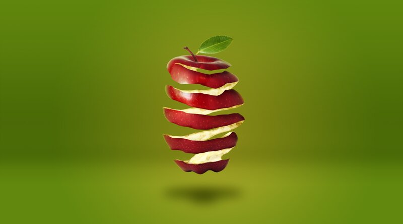 Sliced Apple Spiral