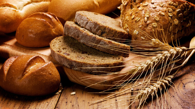 Sliced Bread on Wood