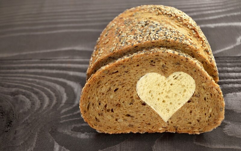 Sliced Bread with Heart