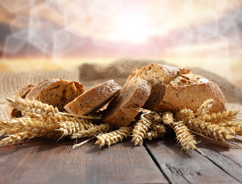Sliced Bread with Wheat