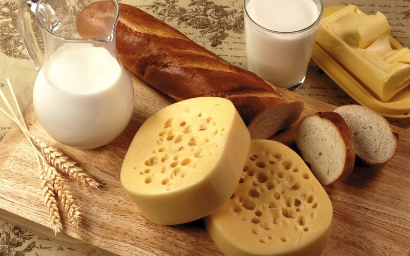 Sliced Cheese and Bread — Yellow