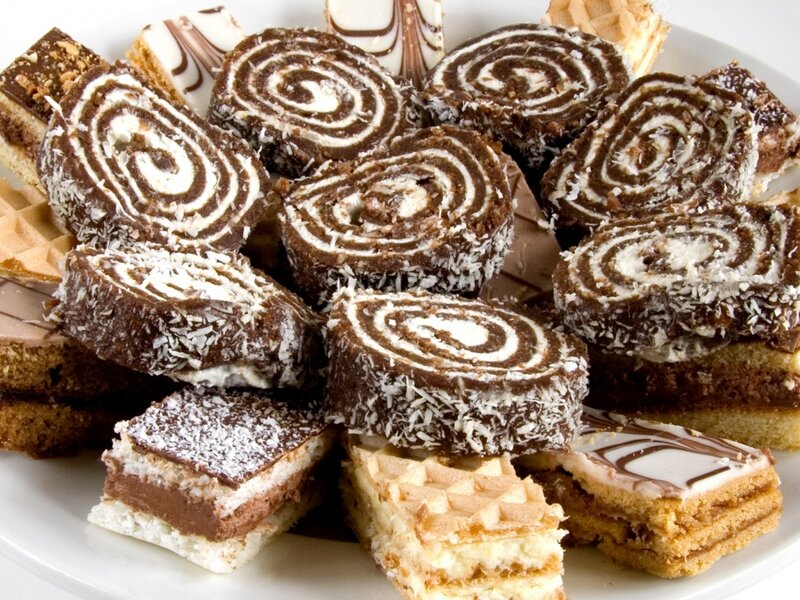 Sliced Chocolate Rolls