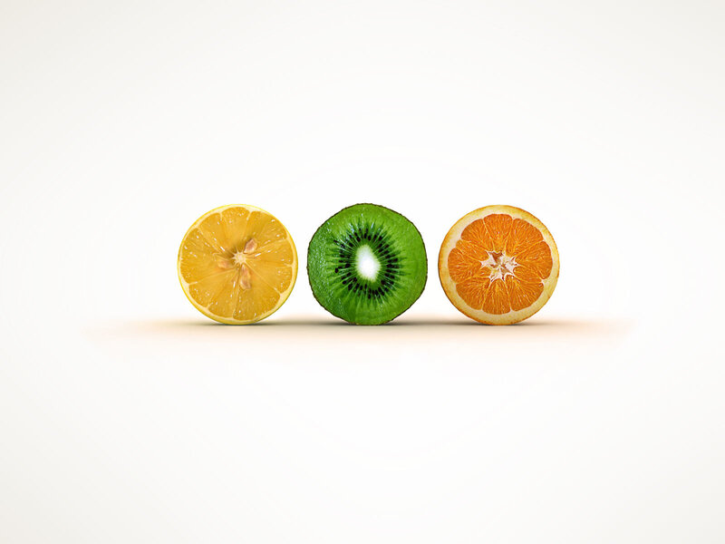sliced citrus and kiwi fruits