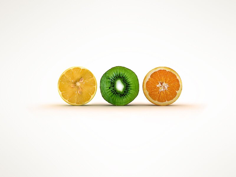 sliced citrus and kiwi fruits