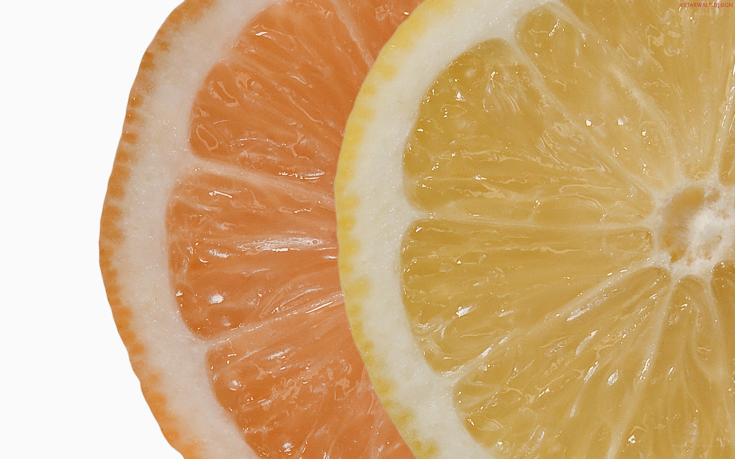 sliced citrus fruit close-up
