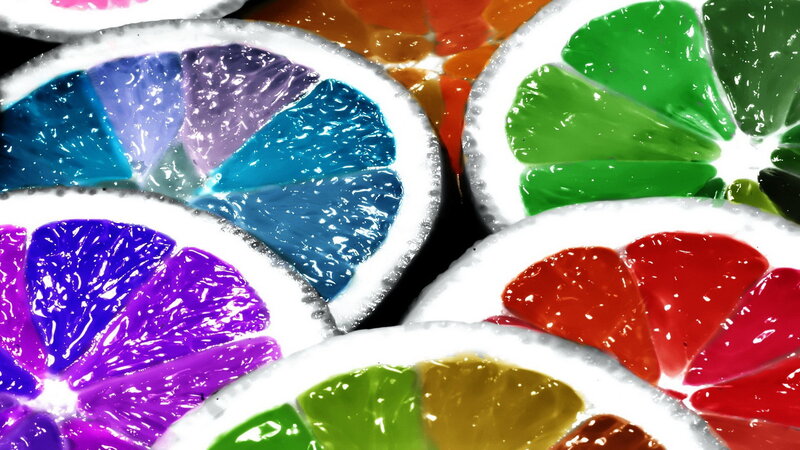 Sliced Citrus Fruits — Green, Vibrant