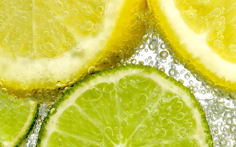 Sliced Citrus Fruits — Yellow