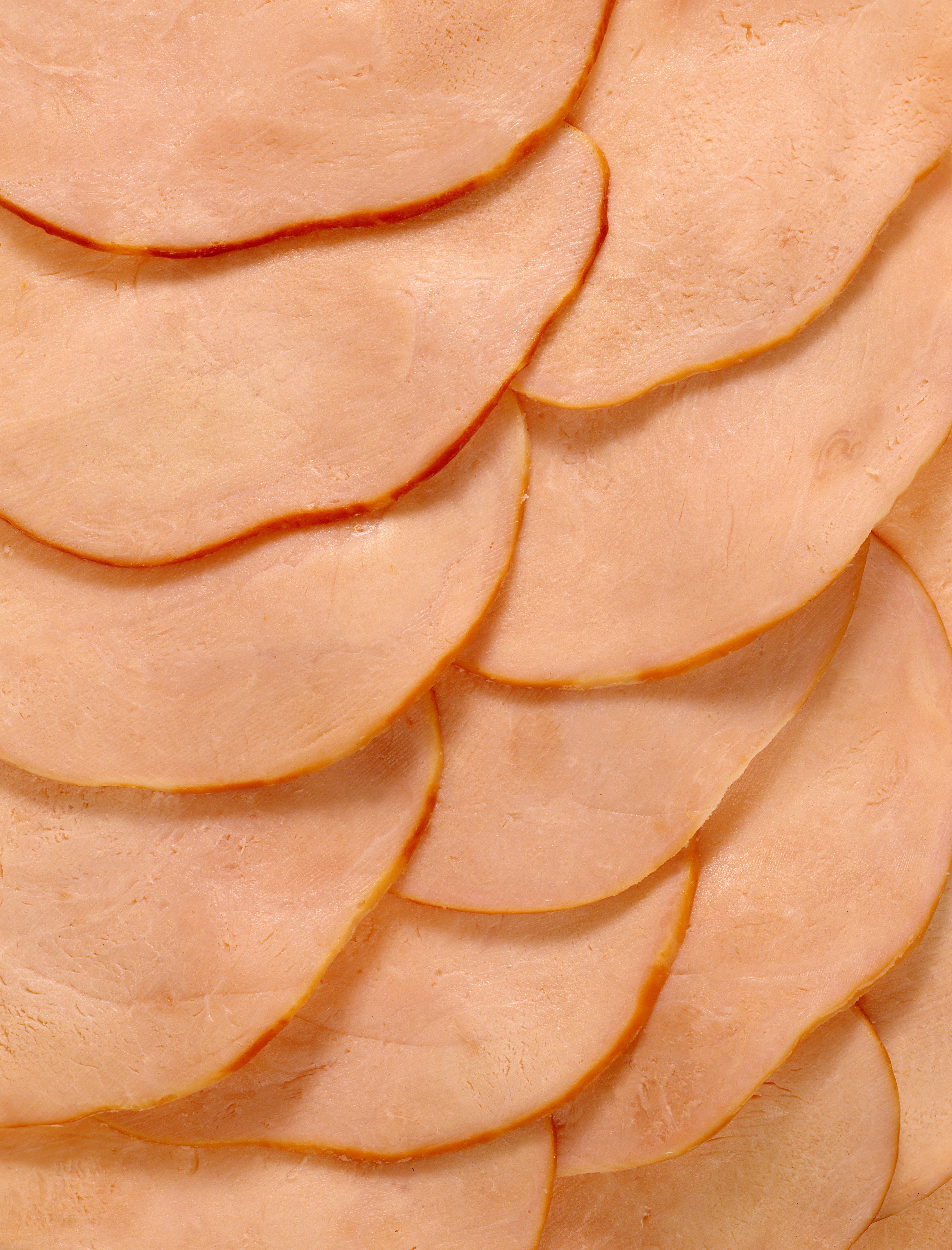 sliced deli meat close-up