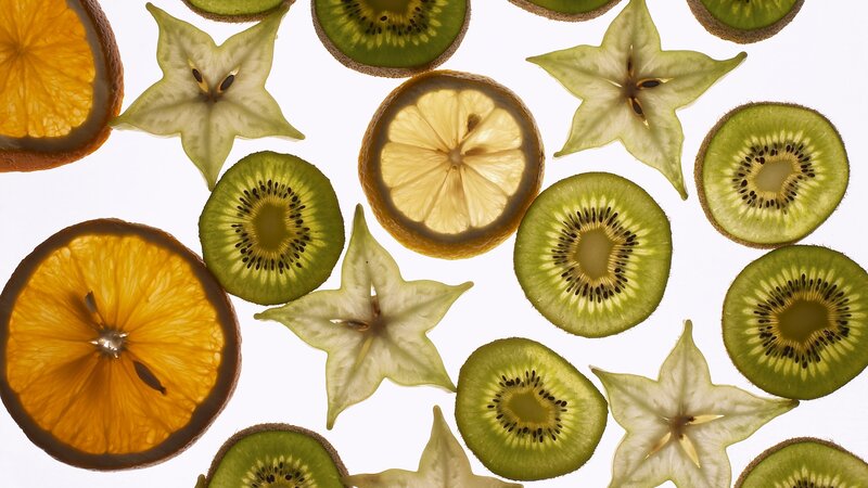 Sliced Fruit Arrangement — Green