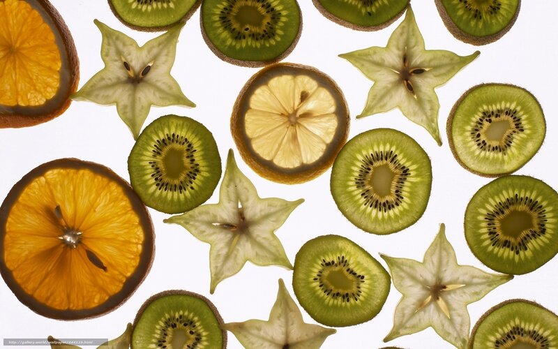 Sliced fruit arrangement