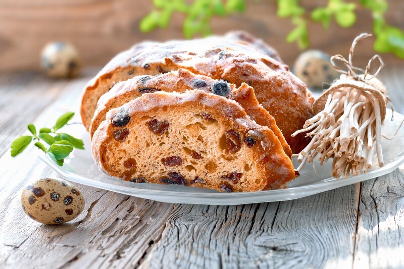 Sliced Fruit Bread — Brown, Rustic