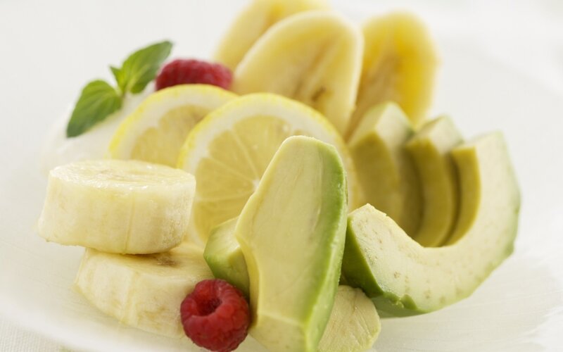 Sliced Fruit on a Plate
