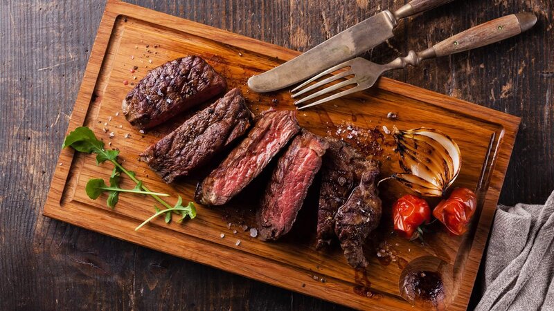 Sliced Grilled Steak — Brown