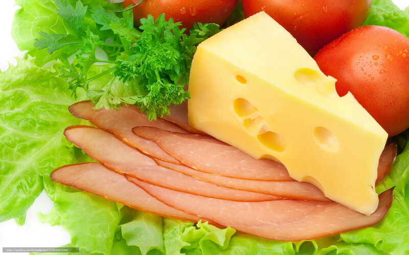 Sliced Ham and Cheese — Green, Fresh