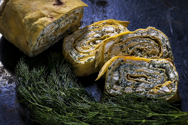 Sliced Herb-stuffed Roll