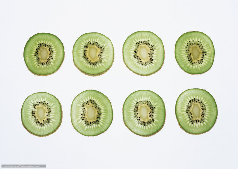 sliced kiwi fruit arrangement