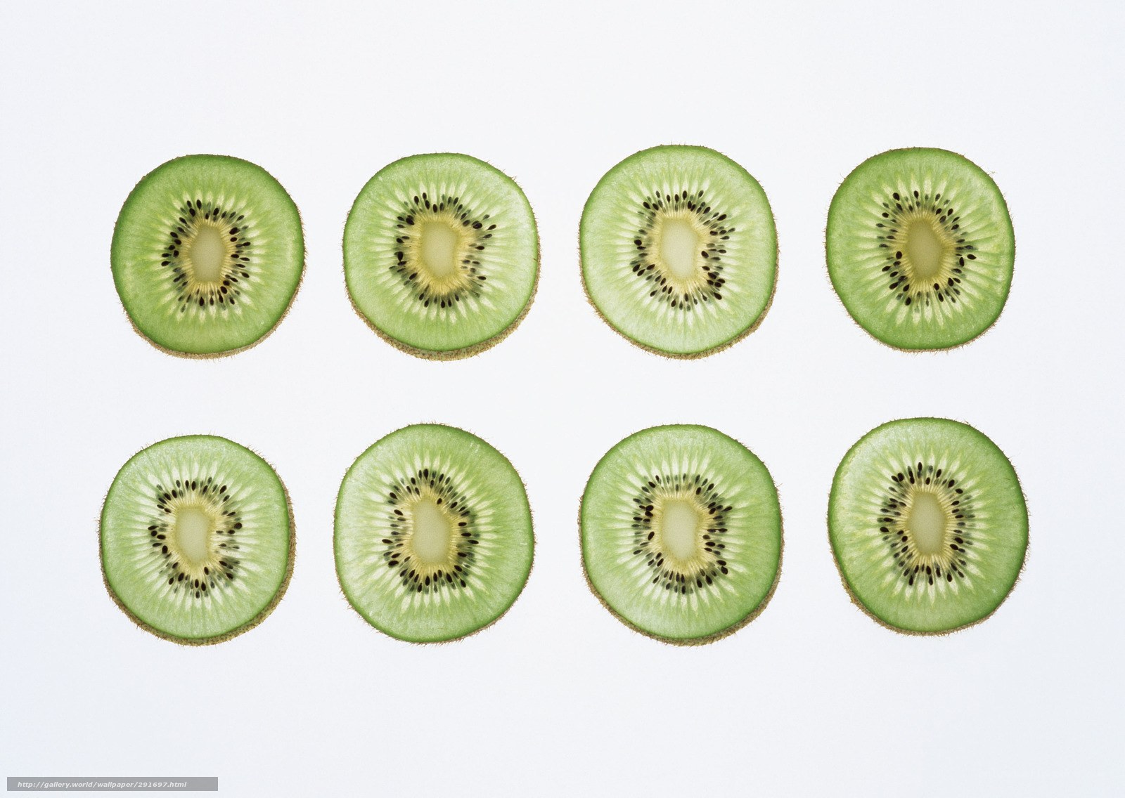 sliced kiwi fruit arrangement