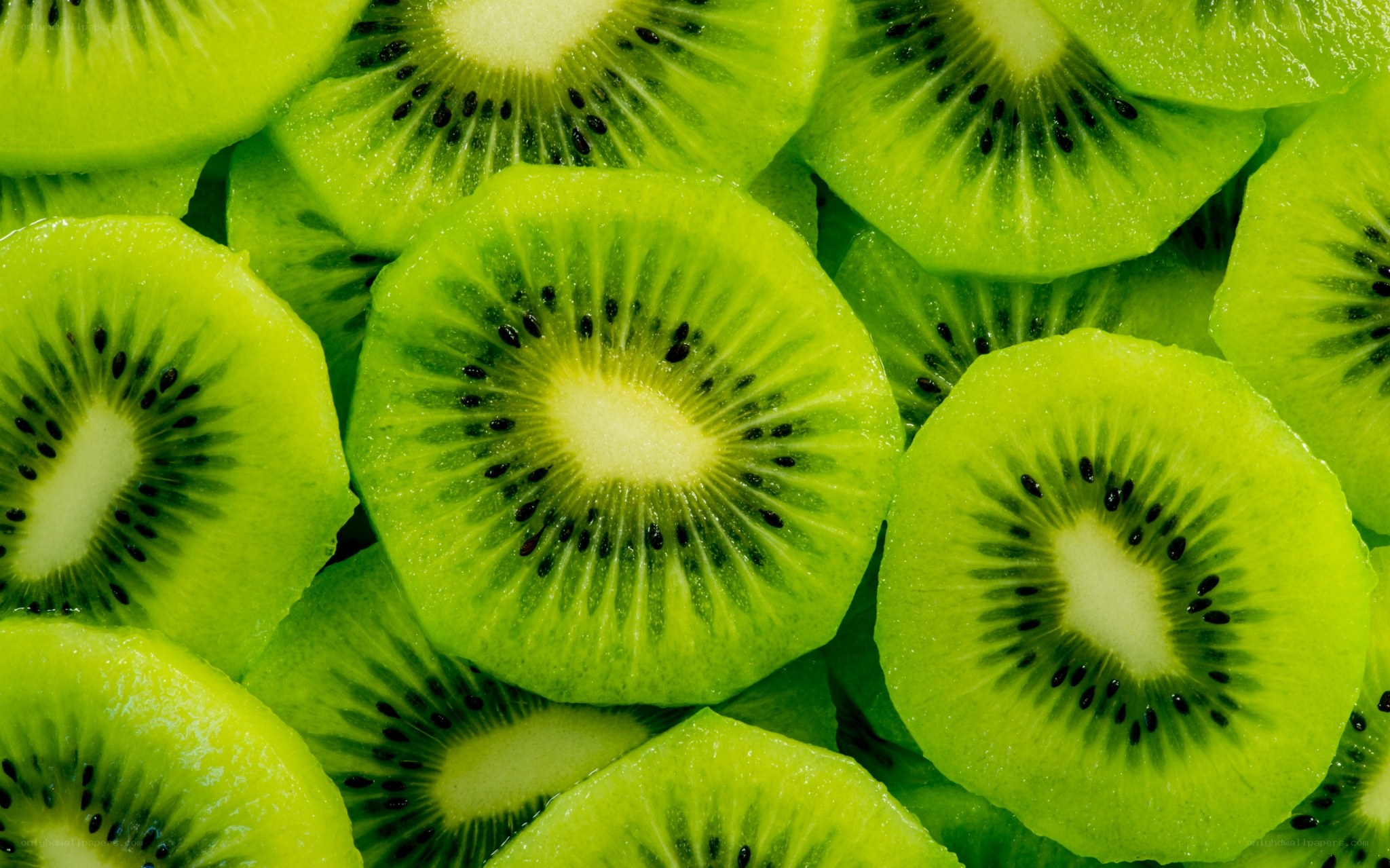 sliced kiwi fruit close-up