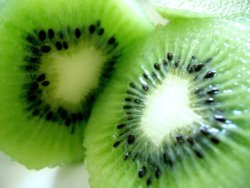 Sliced Kiwi Fruit — Green, Fresh, Photograph, Green Flesh
