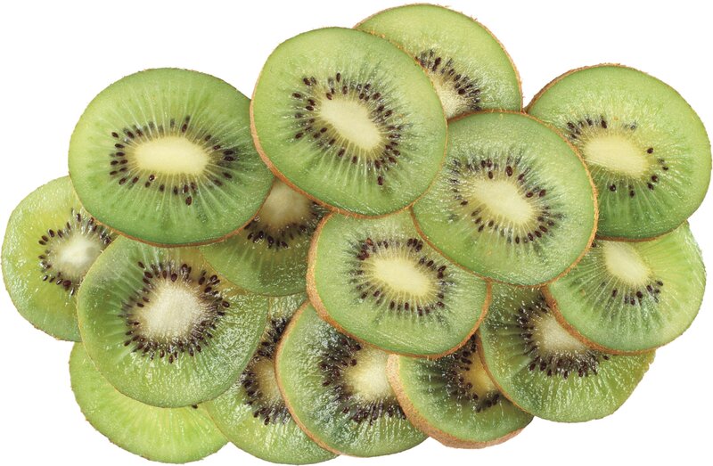 Sliced Kiwi Fruit — Green, Fresh, Photograph, Slices