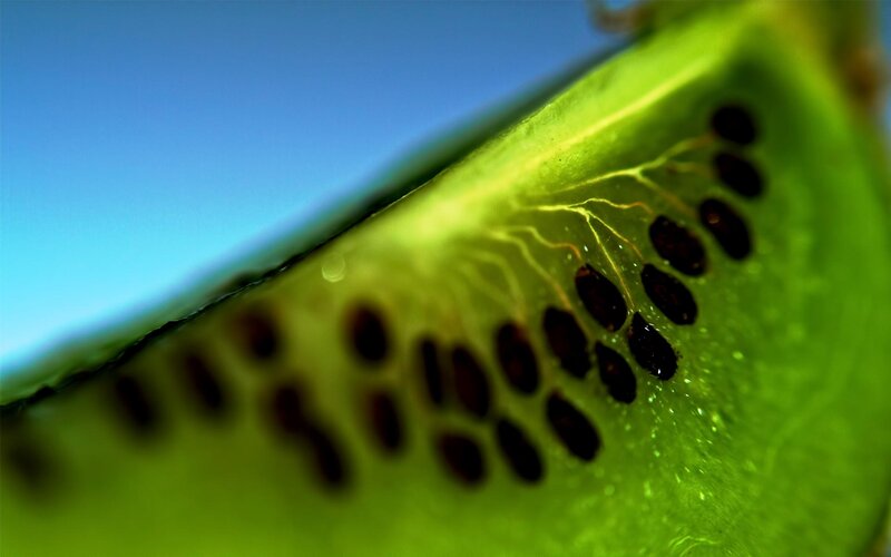 Sliced Kiwi Fruit — Green, Natural, Afternoon