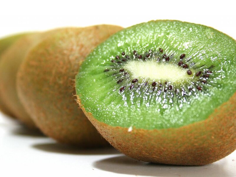 Sliced Kiwi Fruit — Green, Neutral