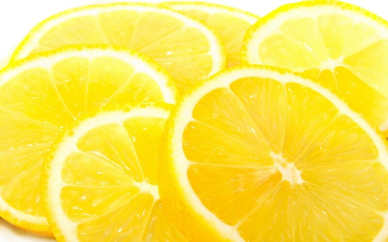 Sliced Lemons — Yellow, Bright, Photograph
