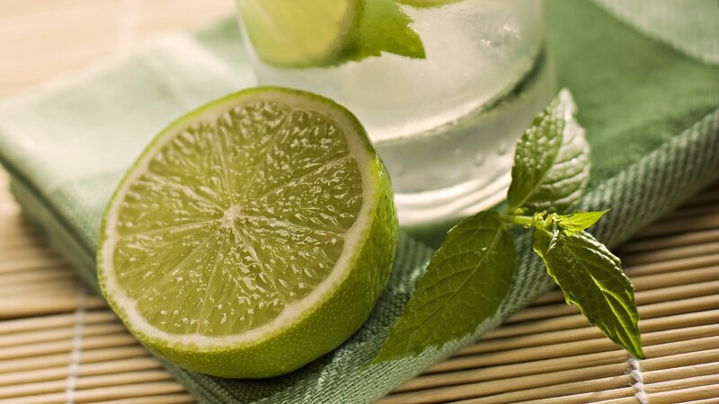 Sliced Lime and Mint — Green, Refreshing
