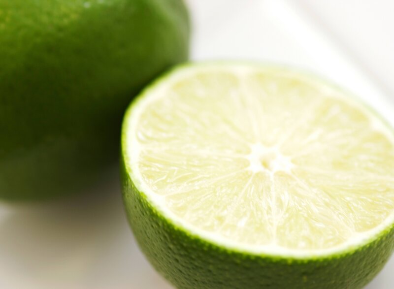 Sliced Lime Fruit — Green, Fresh