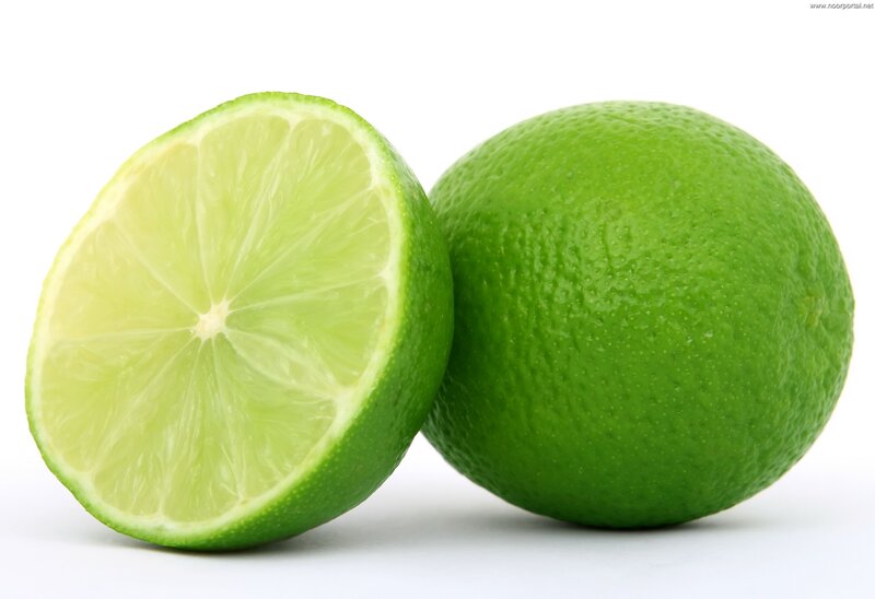 Sliced Lime Fruit — Green