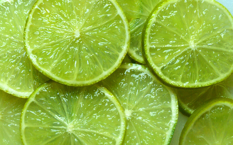 sliced lime slices