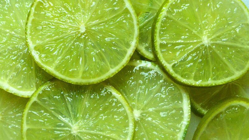 sliced lime slices