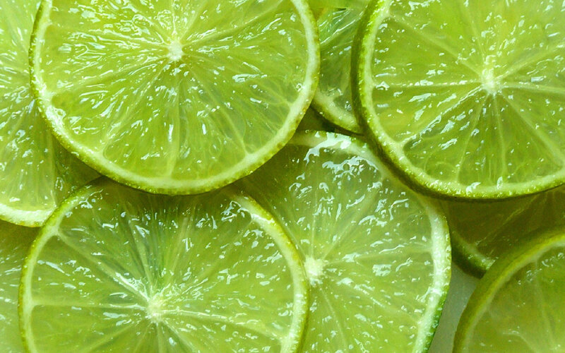 sliced lime slices