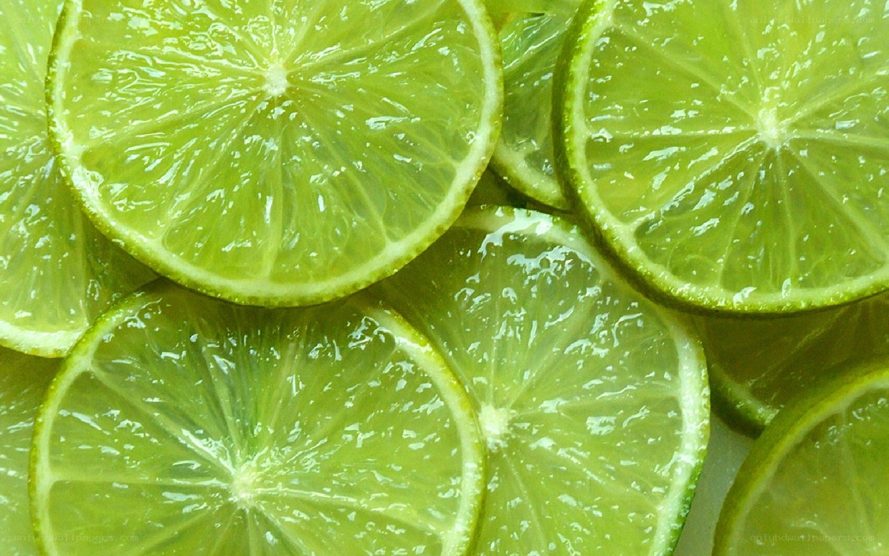 sliced lime slices